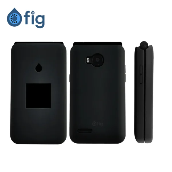 Fig Flip II Liquid Silicone Case - Black