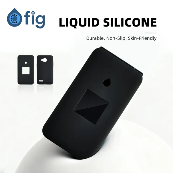 Fig Flip II Liquid Silicone Case - Black