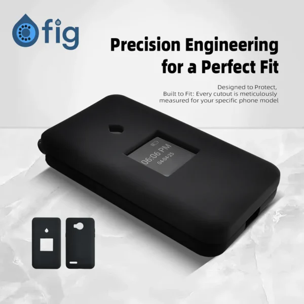 Fig Flip II Liquid Silicone Case - Black