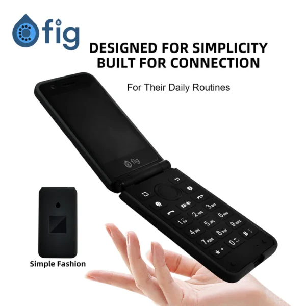 Fig Flip II Liquid Silicone Case - Black